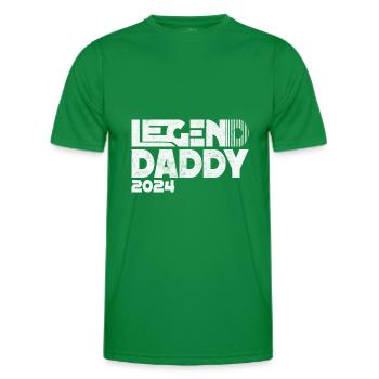 Dad 2024 Legend Daddy 2024 Dad in 2024 - Men's Functional T-Shirt - kelly green - Front - AI Model Male 178 dark (178cm)