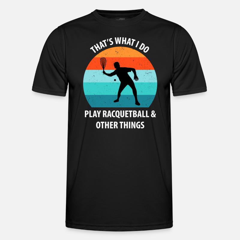 Racqueetball - Men's Functional T-Shirt - black