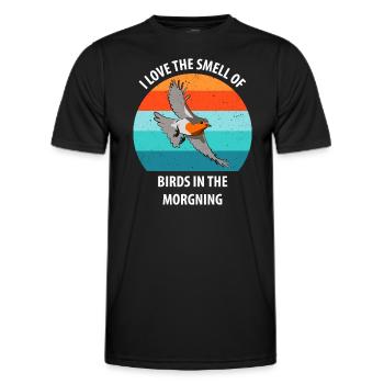 Bird Watching Bird Watching Birding Bird - Men's Functional T-Shirt - black - Front - AI Model Male 178 dark (178cm)