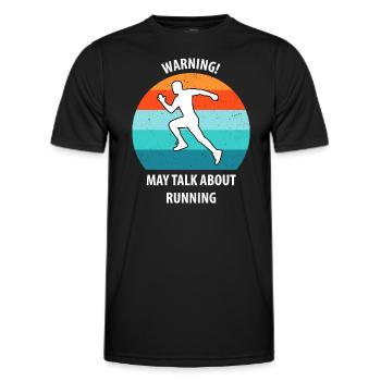 Floorball Unihockey Feldhockey Hallenhockey - Männer Funktions-T-Shirt - Schwarz - Vorne - AI Model Male 178 dark (178cm)