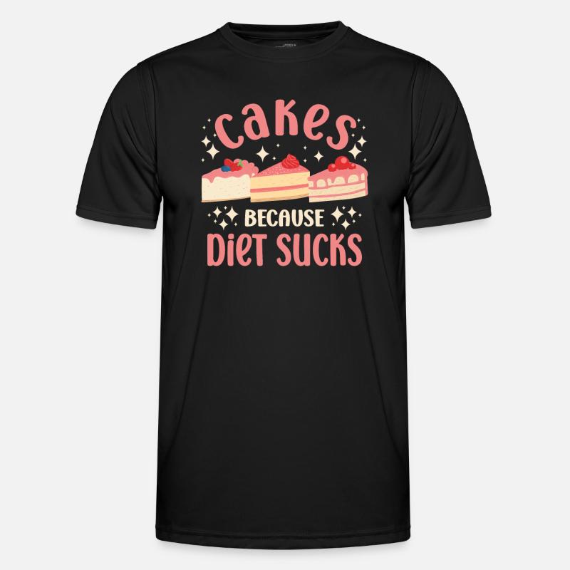 Cake Baker Cakes Parce que le régime craint Cupcake T-shirt sport Homme