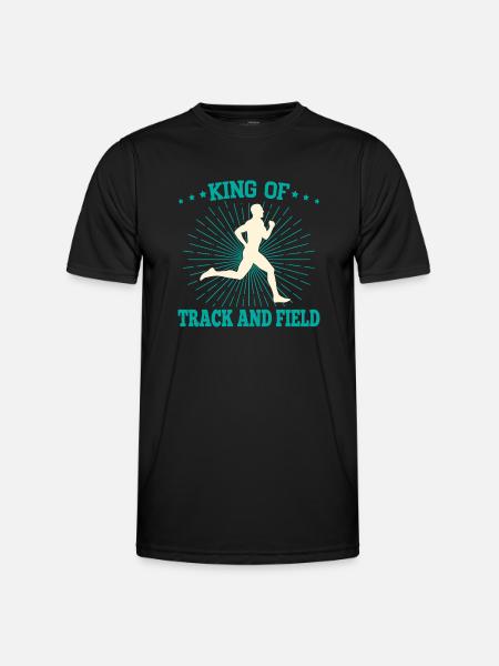 Athlètes d’athlétisme Roi de l’athlétisme - T-shirt sport Homme - noir
