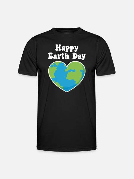 Happy Earth Day - Men's Functional T-Shirt - black