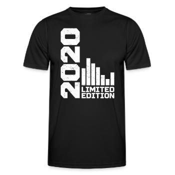 Vintage 2020 Birthday Gift 2020 Year 2020 - Men's Functional T-Shirt - black - Front - AI Model Male 178 dark (178cm)