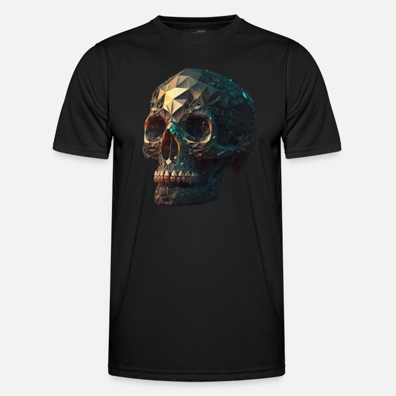 Kristallschädel Crystal Skull Männer Funktions-T-Shirt