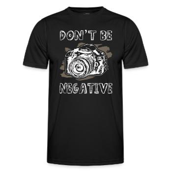 Ne soyez pas un photographe négatif - T-shirt sport Homme - noir - Devant - AI Model Male 178 dark (178cm)
