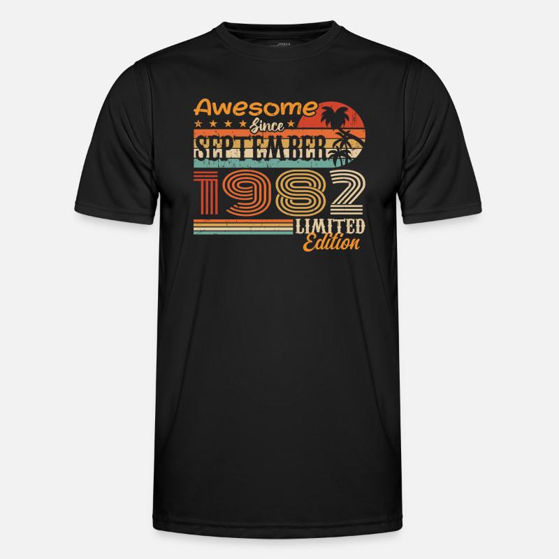September 1982 - Birthday 1982 September - Men's Functional T-Shirt - black