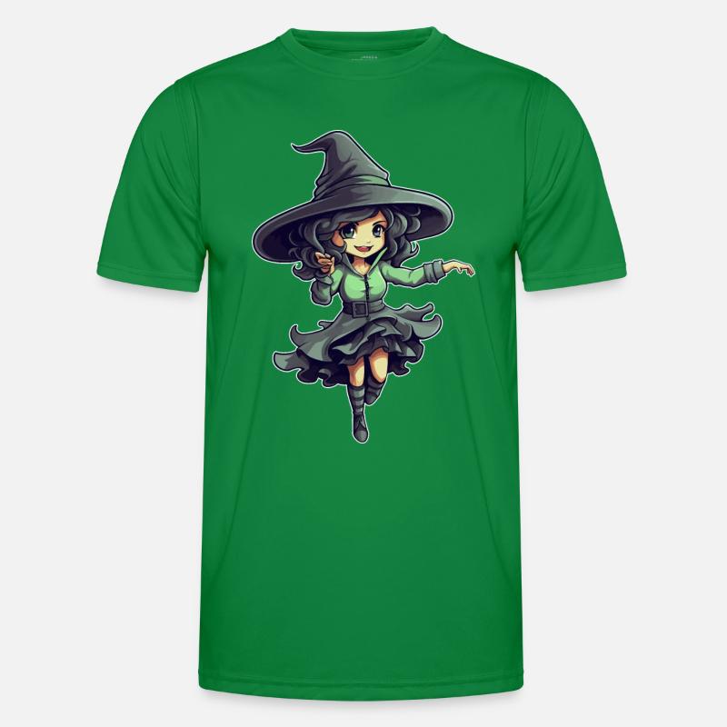 Halloween design sorcière mignonne T-shirt sport Homme