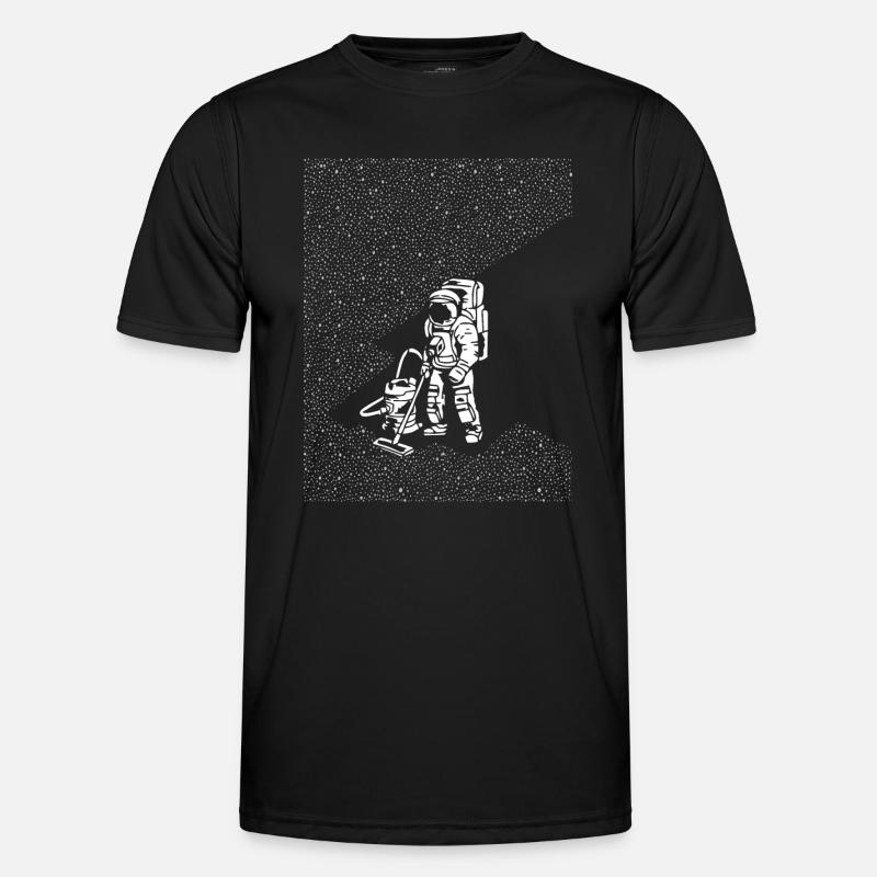 Astronaut Galaxy Graphic - Men's Functional T-Shirt - black