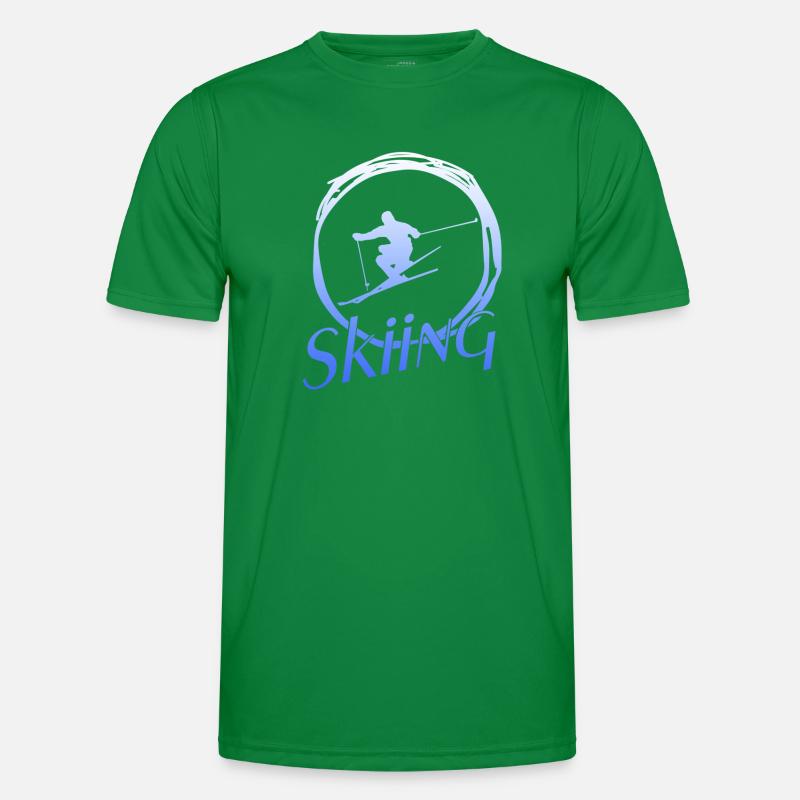 Skiing Männer Funktions-T-Shirt