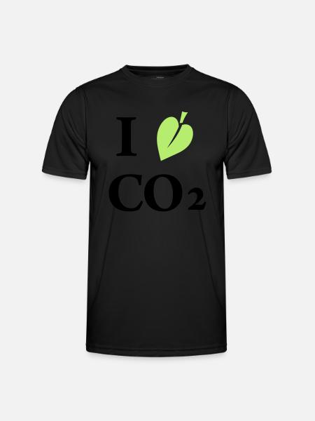 i love co2 - Men's Functional T-Shirt - black