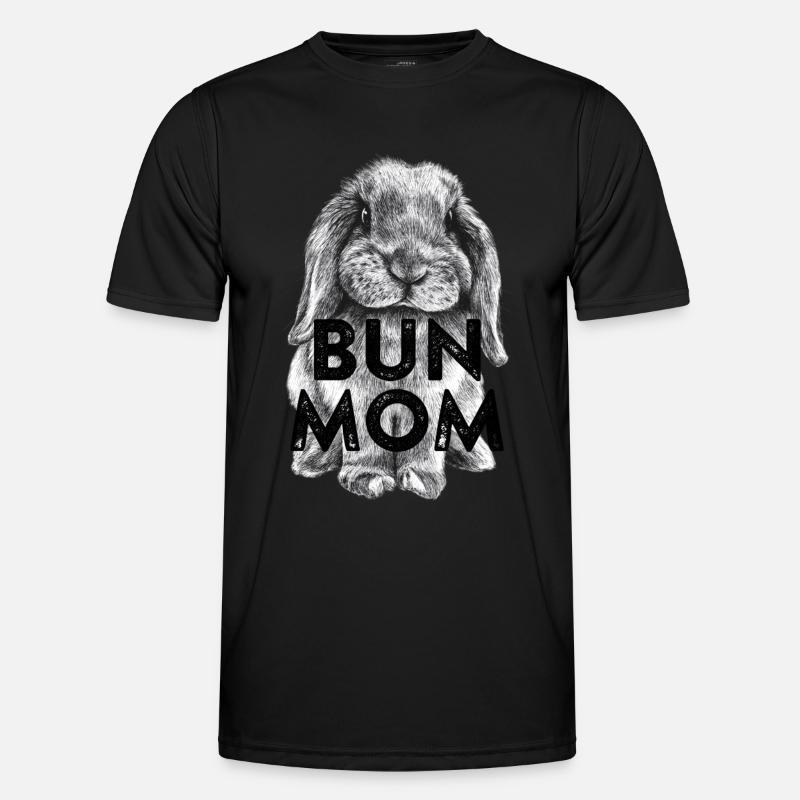 Bun Mom #2 - Männer Funktions-T-Shirt - Schwarz
