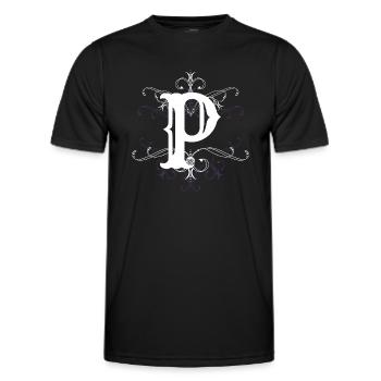 Letter P Letter P - Men's Functional T-Shirt - black - Front - AI Model Male 178 dark (178cm)