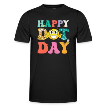 Alles Gute zum Dot Day - Männer Funktions-T-Shirt - Schwarz - Vorne - AI Model Male 178 dark (178cm)