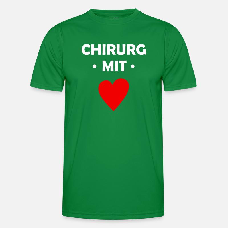 Chirurg mit Herz - Arzt - Doktor Männer Funktions-T-Shirt