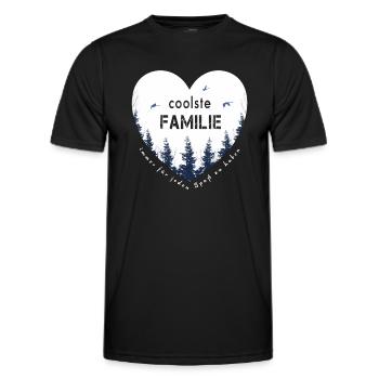 coolest family - Men's Functional T-Shirt - black - Front - AI Model Male 178 dark (178cm)