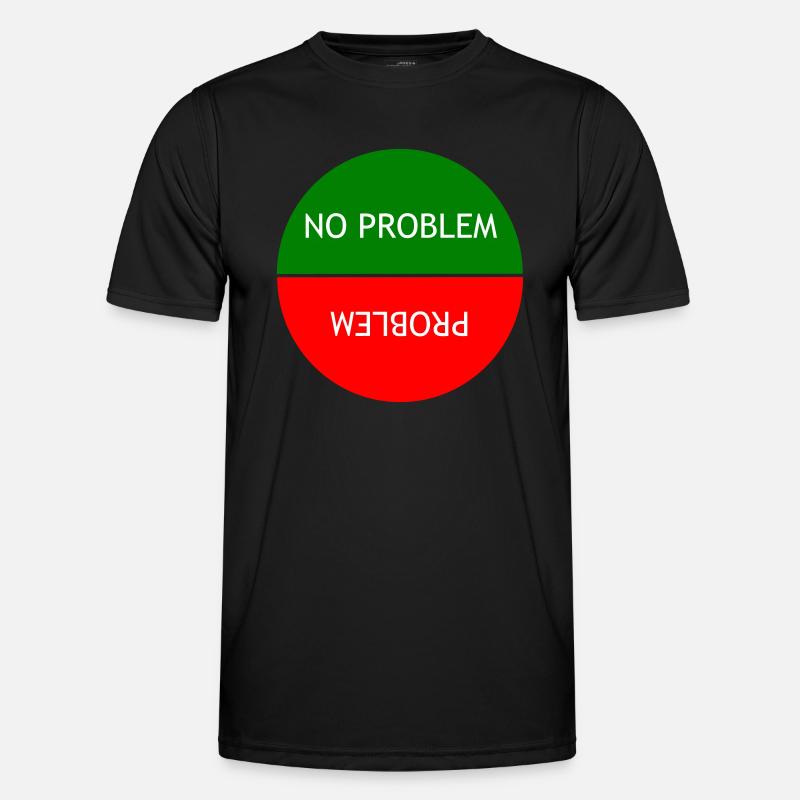 No problem vs Problem - Men's Functional T-Shirt - black