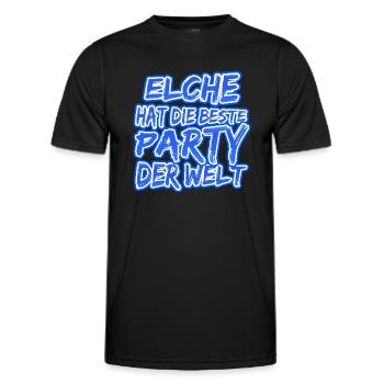 Elche Elche - Männer Funktions-T-Shirt - Schwarz - Vorne - AI Model Male 178 dark (178cm)