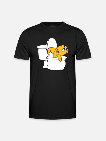 Fish - Männer Funktions-T-Shirt - Schwarz