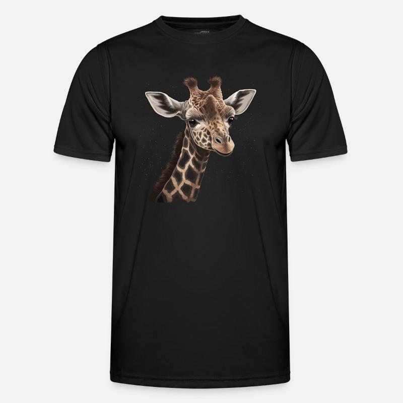 Giraffe Africa - Men's Functional T-Shirt - black