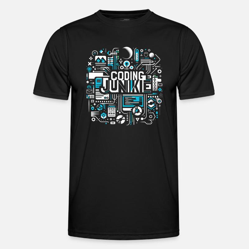 Coding Junkie 16 - Men's Functional T-Shirt - black
