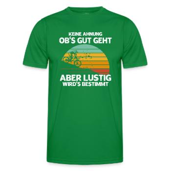 Keine Ahnung Obs Gut Geht Aber Wirds Bestimmt - Männer Funktions-T-Shirt - Kelly Green - Vorne - AI Model Male 178 dark (178cm)
