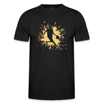 Basketball - Männer Funktions-T-Shirt - Schwarz - Vorne - AI Model Male 178 dark (178cm)