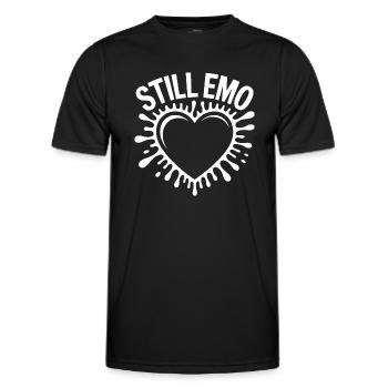 Immernoch Emo! Goth Emo Alternativ Aesthetic - Männer Funktions-T-Shirt - Schwarz - Vorne - AI Model Male 178 dark (178cm)