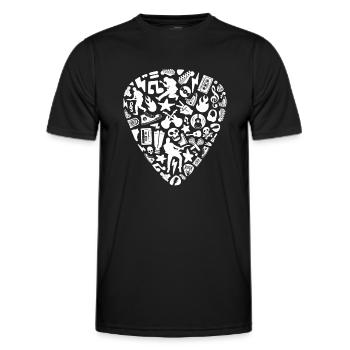 Bassist Bass Guitar Bass Guitarist Bass Guitar - Men's Functional T-Shirt - black - Front - AI Model Male 178 dark (178cm)