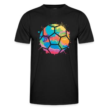 Handball players Handball players Handball players - Men's Functional T-Shirt - black - Front - AI Model Male 178 dark (178cm)