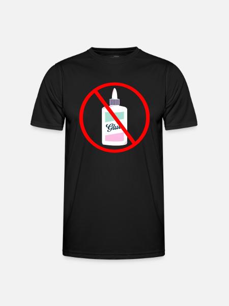 Sekunderkleber für die Strasse - Männer Funktions-T-Shirt - Schwarz