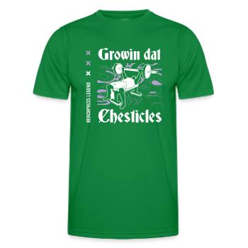 Gymnase d'entraînement Growin Chesticles - T-shirt sport Homme - vert - Devant - AI Model Male 178 dark (178cm)