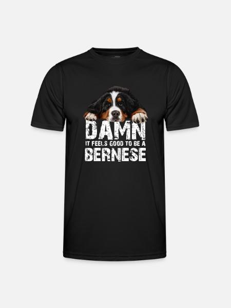 Bouvier bernois - T-shirt sport Homme - noir