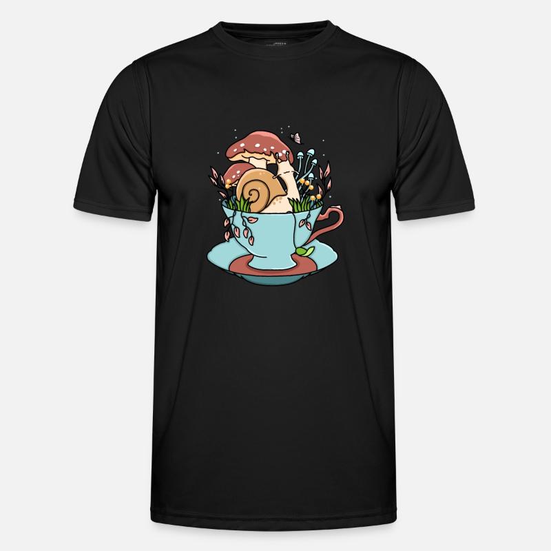 Snail Tea Cup Men's Functional T-Shirt