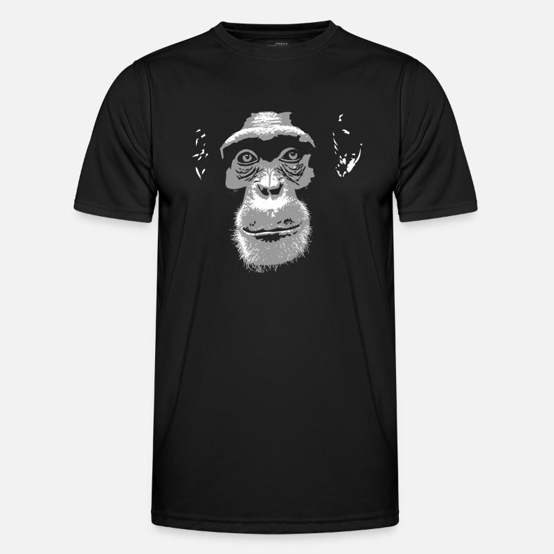 Schimpanse - Chimpanzee - Monkey Männer Funktions-T-Shirt