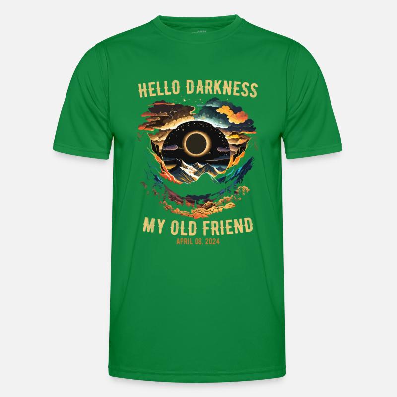 Hello Darkness My Old Friend Solar Eclipse T-shirt sport Homme