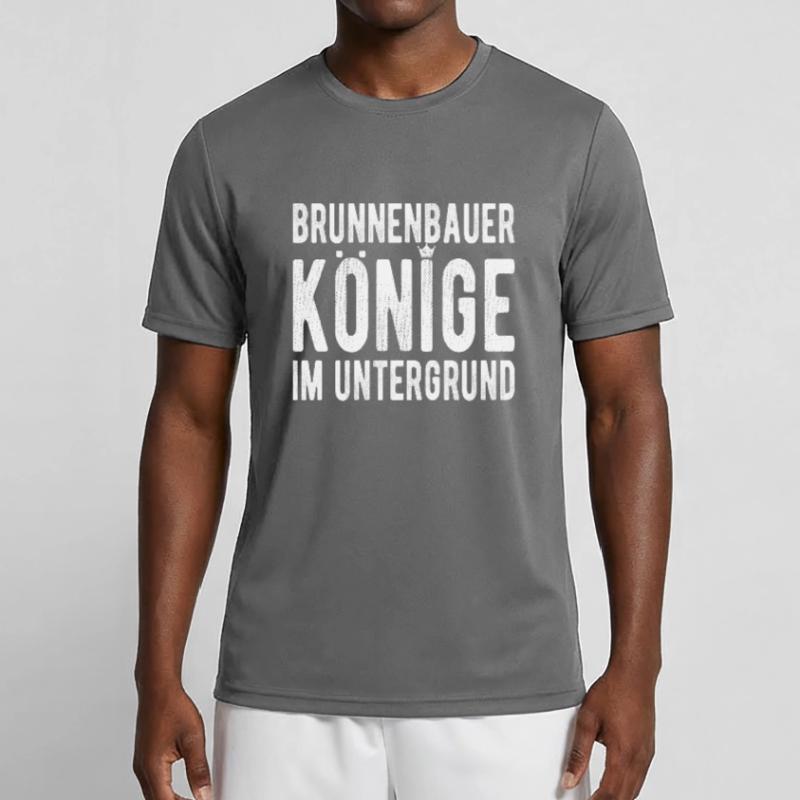 Construction de puits Rois dans le sous-sol Constructeurs de puits T-shirt sport Homme