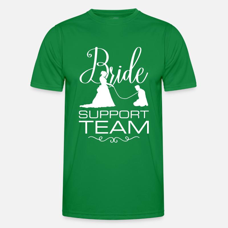 Bride Support Team Wedding Men's Functional T-Shirt