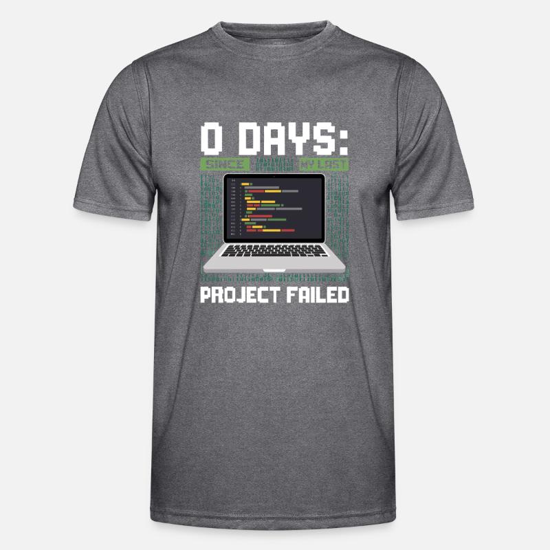Technical Support 0 Days Since My Last Project Männer Funktions-T-Shirt