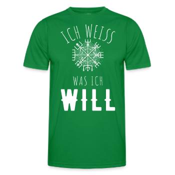 Wegweiser MOTIVATION - VEGVISIR - Männer Funktions-T-Shirt - Kelly Green - Vorne - AI Model Male 178 dark (178cm)