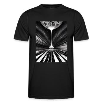 Birth of a Star Space Stars Solar System - Men's Functional T-Shirt - black - Front - AI Model Male 178 dark (178cm)