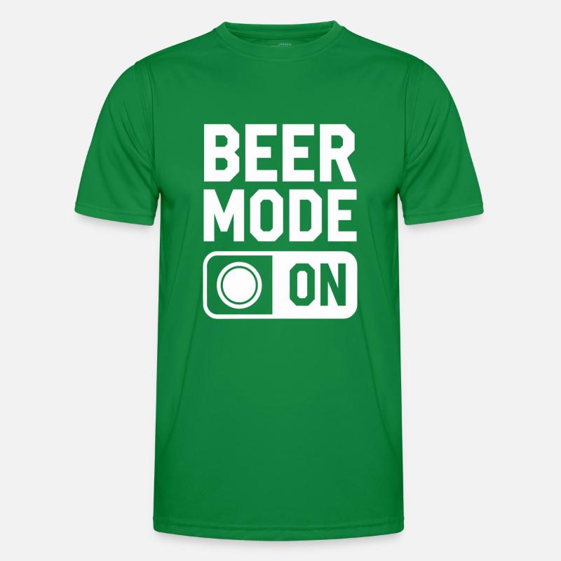 Beer Mode On Bierspruch Trinkspruch Männer Funktions-T-Shirt