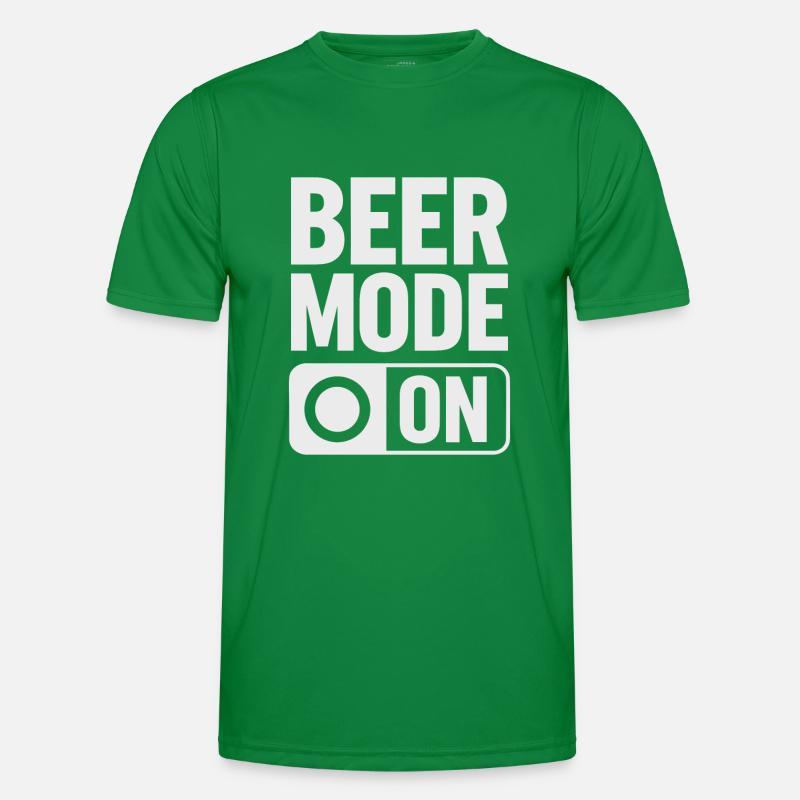 Beer Mode On Bierspruch Trinkspruch Männer Funktions-T-Shirt