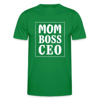 Mom CEO Mental de maman fort - T-shirt sport Homme - vert - Devant - AI Model Male 178 dark (178cm)