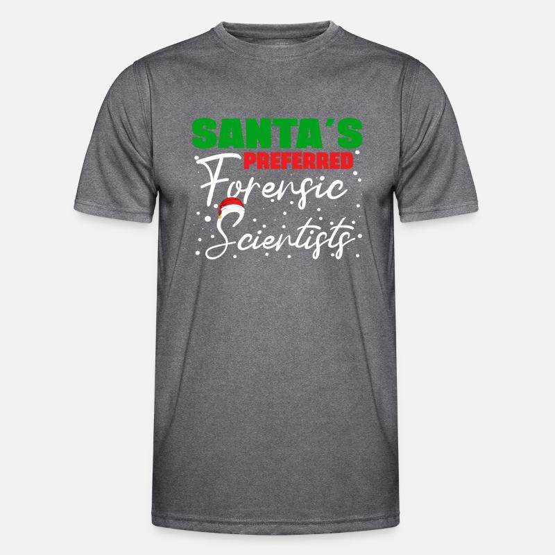 Santa`s Preferred Forensic Psychologist Gift Idea Männer Funktions-T-Shirt
