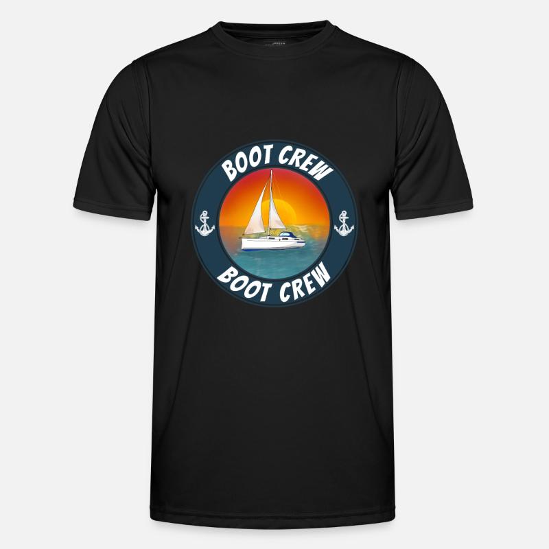Boot crew Segelboot Männer Funktions-T-Shirt