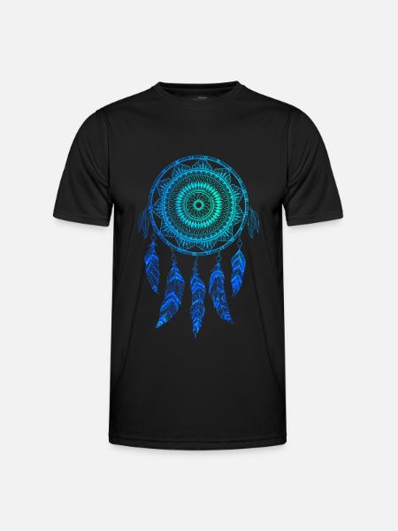 Traumfänger - Männer Funktions-T-Shirt - Schwarz