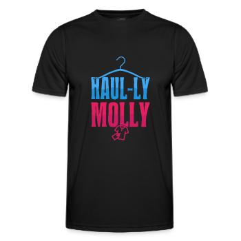 Thrift Shopper Haul-ly Molly Thrift Store - Men's Functional T-Shirt - black - Front - AI Model Male 178 dark (178cm)
