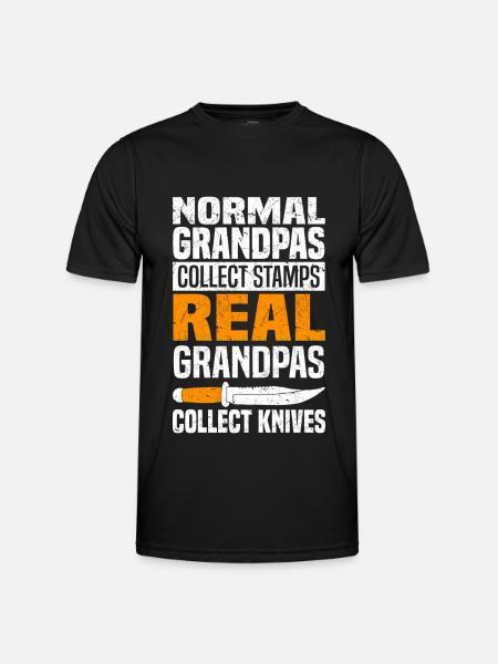 Collect knives - Men's Functional T-Shirt - black