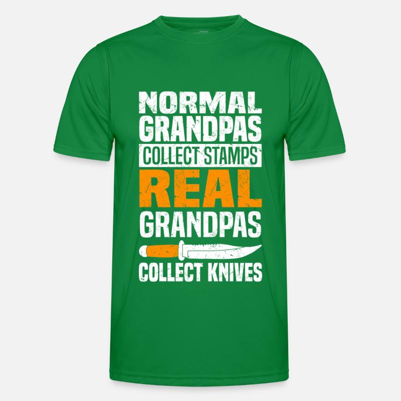 Messer sammeln Männer Funktions-T-Shirt